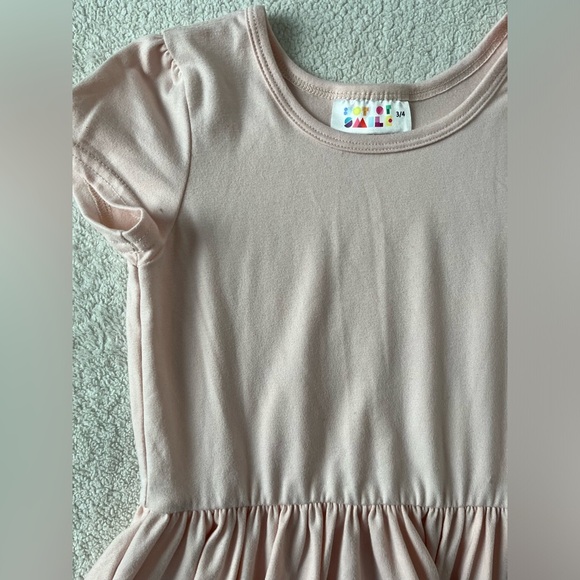 Dot Dot Smile Pale Pink Twirl Dress, girls size 3-4 - Picture 2 of 3